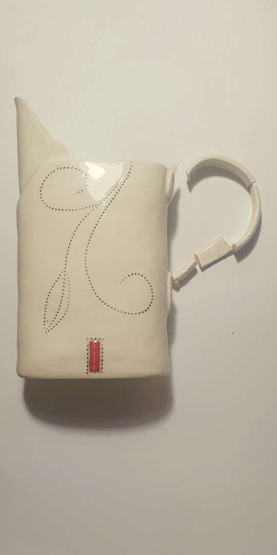 Cream jug before restoration