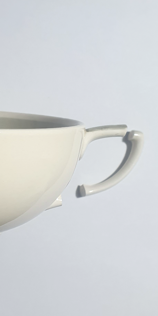 Consommé bowl before restoration